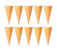 DOITOOL Flower Bouquet Wrapping Paper 10pcs in White Card Lamination and Elegant Ice Cream Cone Shaped Floral Paper for Holding Lavender for Bouquets and Special Occasions