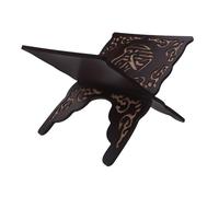 DOITOOL Foldable Wooden Quran Bible Book Holder Stable Prayer Book Stand Muslim Reading Rack Carved Organizer for Home Decoration and Recipe Display