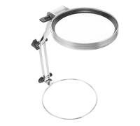 DOITOOL Folding Magnifying Lamp with LED Light for Sewing and Crafts Energy Saving Desktop Magnifier Frame for Reading Embroidery Manicure and Repair Work