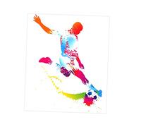DOITOOL Football Wall Sticker Basketball Player Wall Decal Wall Stickers Peel and Stick Wall Sticker Removable Wall Stickers Removable Wall Decals Stickers Fan
