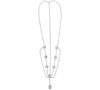DOITOOL Forehead Headpiece Bridal Head Chain Silver Metal Rhinestone, Delicate Charming, Resistant to Breakage, for Ladies, Engagement and Special Occasions