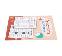 DOITOOL Fraction Learning Kit Preschool Activity Book with Pages Interactive Matching Games Educational Math Workbook for Early Fraction Practice and Denominator Concepts