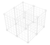 DOITOOL Freezer Shelf Divider with Grid Design and Sturdy Iron Plastic Material, White Freezer Organizer for Supermarkets and Restaurants to Prevent Cross-Contamination and Separate Ice
