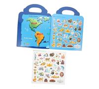 DOITOOL Funny Busy Sticker Book for Educational Plaything with Reusable Stickers Preschool Cognitive Development Activity for Birthday Early Learning Fun