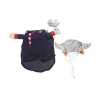 DOITOOL Funny Dog Costume for Small Dogs Creative Pet Cosplay Outfit with Mythical Warrior Design, Size S, Carnival and Halloween Party Apparel