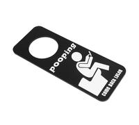 DOITOOL Funny Toilet Door Sign Acrylic Bathroom Doorplate with Unique Design and Stable Material, Versatile Fit for Business Use and Bathroom Door Decor