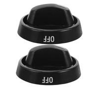 DOITOOL Gas Range Knobs Replacement Stove Top Knobs Accurate Flame Adjustment Rotary Switch Design Minimalist Sleek Round ABS Plastic for Kitchen Cooktop 2Pcs