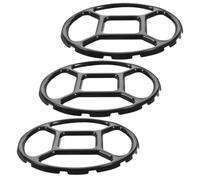 DOITOOL Gas Stove Pot Rack with Flat Shape 3pcs Enamel Wok Support for Stable Cooking and Easy Storage, Suitable for Indoor Portable Gas Stove and Camping Accessories
