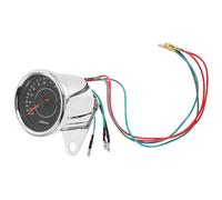 DOITOOL Gauge Precise Modification Vintage for Accessory Motorcycle to Style Modified Speedometer Tachometer with Zinc Alloy Silver Case, Tracking and Easy Install