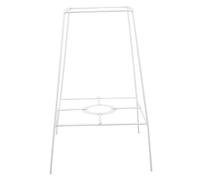 DOITOOL Geometric Metal Lamp Shade Frame Adapter for DIY Pendant Light Holder Sturdy Wire Bracket for Table Floor Chandeliers White High Compatible with Bulbs for Home Office Bedroom