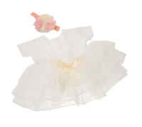 DOITOOL Girl Tulle Dress with Hairband Lace Photoshoot Outfit for Shower and Summer Events Versatile Photography Costume Capturing Precious Milestones