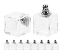 DOITOOL Glass Ball Charms Pendant for Holding Wishes or Small Items with Screw Cap 10 Pcs Hollow Sphere Easy Threading, Creative Design, for Jewellery Making and DIY Crafts