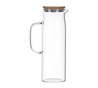 DOITOOL Glass Jug with Lid 1.2L Borosilicate Water Pitcher for Scented Tea Fruit Tea Cool Hot Water Milk and Juice Heat Resistant Large Capacity for Home Use