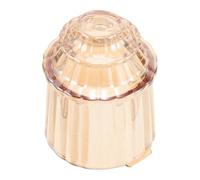DOITOOL Glass Shade for Even Light Distribution European Style and 1cm Upper Hole Diameter Ribbed Glass Lamp Shade Replacement with Bell Shape and Softening Lamp Edges, Suitable