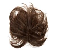 DOITOOL Golden Short Hairpiece Topper for Women with High Temperature Wire Material, Breathable Hair Extension Covering Gray Strands and Creating Fuller Hairstyle, for Thinning Hair
