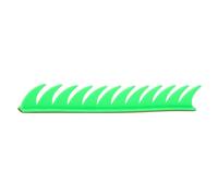 DOITOOL Green Arc-shaped Helmet Patch for Motorcycle Accessories Made of Sturdy Tpr Material, for Motorcycle Party Decoration and Custom Helmet Styling