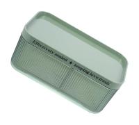 DOITOOL Green Storage Container and Draining Excess Liquids with Drain Tray, Grade Fruit Storage Box for Organizing Refrigerator for Refrigerator