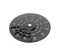 DOITOOL Guitar Fifths Wheel Chord Learning System, Music Scale Wheel, Aluminium Alloy, Black, Precise Etchings, for Guitar and Bass, Studio Sessions and Songwriting