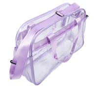 DOITOOL Gym Tote Bag Pvc Handbag Modern Stylish Sturdy Pvc Material Large Capacity Design Can Be Carried by Hand Women Frequent Travelers Work Busy Mornings