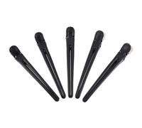 DOITOOL Hair Clips Strong Hold 12pcs for Black Plastic and Iron Hair Partition Clips Not Easy to Rust Barber Hairdressing for Salon and Professional Use