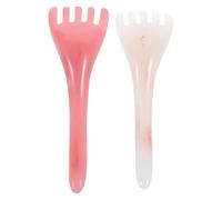 DOITOOL Hair Growth Scalp Massage Combs 2Pcs Resin Five Claw Beeswax Handheld Massager for Relaxing Head Therapy