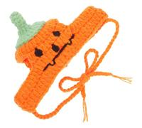 DOITOOL Halloween Cat Pumpkin Hat for Pets with Adjustable Fit and Soft Yarn Material, Cute Pumpkin-shaped Design for Halloween Parties and Themed Gatherings