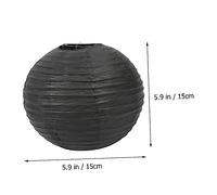 DOITOOL Halloween DIY Black Round Lantern Hanging Decorations for Ghost Festival and Halloween Parties Plastic Festival Decor for Ceilings Trees Chairs Spooky Atmosphere Gift