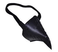 DOITOOL Halloween Party Beak Mask for Decorative Pu Leather Steampunk Style Black Mask Cultivates Imagination Festival and Party Supplies