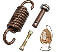 DOITOOL Hammock Spring Kit Heavy Duty Hammock Chair Hanging Kit 360° Rotation Spring Hook Swing Hangers with Bolt for Hanging Egg Chair, Rocking, Boxing Bags, Swing - Capacity 450KG