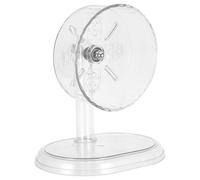 DOITOOL Hamster Wheel Silent Runner For Rats Hedgehogs Gerbils - Clear Small Pet Exercise Wheel For Night Plastic Smooth & Silent Roller