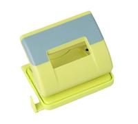 DOITOOL Handheld 2-hole Hole Puncher for Loose-leaf Paper with Non-slip Design and Iron Material, Manual Punch Tool Suitable for Office and Craft Use Random Color
