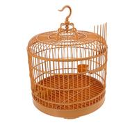 DOITOOL Hanging Bird Cage for Budgie Parakeet with Plastic Dome, Portable 29.5cm Parrot Cage Suitable for Indoor and Outdoor Use