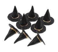 DOITOOL Hats - 20 Pcs Halloween Mini Felt Witch Hats Tiny Wine Bottle Covers Witches Hat Bottle Topper for DIY Crafts Halloween Party Supplies