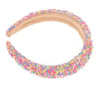 DOITOOL Headband Rainbow Candy Padded Hair Band for Women Spa Face Washing Soft Pink Accessories