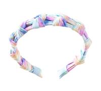 DOITOOL Headband Stylish Tie-dye for Women Narrow Brim Comfortable Elastic Hair Hoop Lightweight Polyester Fabric Cross Knot Design for Everyday Wear