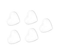 DOITOOL Heart Shaped Ball Heart Boxes Fillable Christmas Baubles Empty Sweet Storage Boxes for Party Wedding Decoration 5pcs 6.5x6.3x3.7cm