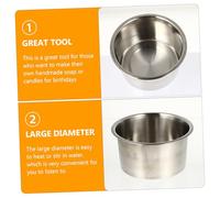 DOITOOL Heat-Resistant Wax Container with Long Handle Melting Pot for DIY Soap Making Safe Wax Heater Accessory for Pouring Melted Soap Base
