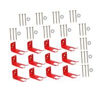 DOITOOL Heavy Duty Fire Extinguisher Wall Mount Brackets with Smooth Edges Red Fire Extinguisher Holders for Homes Offices Labs Kitchens Wall Compatible Space Saving Design for Quick