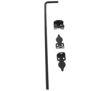 DOITOOL Heavy Duty Gate Drop Rod Latch Thick Door Bolt for Wooden Gates Fences Barns with Rust-Resistant Coating Easy Install Vertical Locking Mechanism for Large Doors