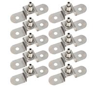 DOITOOL Heavy Duty Picture Hooks : 10 Pcs Wire Rope Hangers Decorative Photo Hook Hangers Zinc Alloy Steel Hanging Code for Home Art Gallery Hotel, Silver