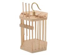 DOITOOL Hexagonal 7.5cm Bamboo Cricket Cage with Copper Hook - Insect Rearing Observation Box for Grasshoppers, Crickets, and Small Pets - Portable Mini Insect Habitat for and Pet