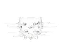 DOITOOL High Borosilicate Material Cocktail Cup Sea Urchin Shaped Glass Stylish Round Mouth Design for Weddings and Birthdays Table Decoration