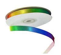 DOITOOL High Density Gradient Rainbow Polyester Ribbon Long Wide Colorful Gift Wrapping Strip for DIY Baking Flower Cake Clothing Crafts