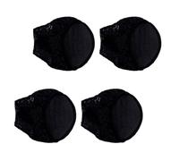 DOITOOL High Heel Half Sole Insoles Invisible Front Foot Cushions with Skid Resistance and Lace Design Black 2 Pairs Comfortable Shoe Liners for Women’s Slipsole Shoes for Dress