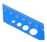 DOITOOL High Precision Aluminum Alloy Ruler Geometry Drafting Tools Including Triangular Ruler and Protractor for Students Office Use Portable Exam Measurement Kit