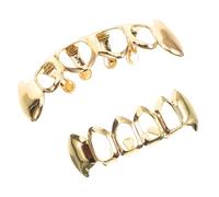 DOITOOL Hip Hop Grills Hollow Fangs Mouth Cover Sturdy Lightweight for Music Festivals and Rapper Accessories