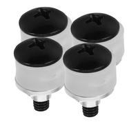 DOITOOL Hockey Visor Hardware Kit Helmet Mounting Nuts Visor Secure Nuts Cylindrical Sturdy Design Pe Aluminum Alloy Stainless Steel Professional Use High-impact Hockey Matches