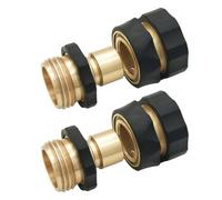 DOITOOL Hose Connectors Quick Connect Coupler Set Aluminum Alloy and Plastic 2 Pairs Garden Hose Water Resistant Practical for Garden Suction Equipment and Sprayers