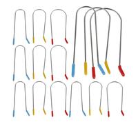 DOITOOL Hot Roller Clips 24Pcs Replacement Clips for Heated Rollers Stainless Steel U-Shaped Hair Clips for Home DIY and Hair Salon Hairdressing Styling Tools