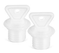 DOITOOL Hot Water Bottle Replacement Stoppers Anti-Leak Caps 2pcs Small Rubber Plugs Portable Lightweight for Hot Water Bags